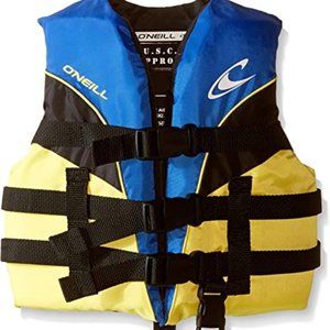 O'Neill Child Superlite USCG Life Vest,Pacific/Yellow/Black/Yellow,30-50 lbs